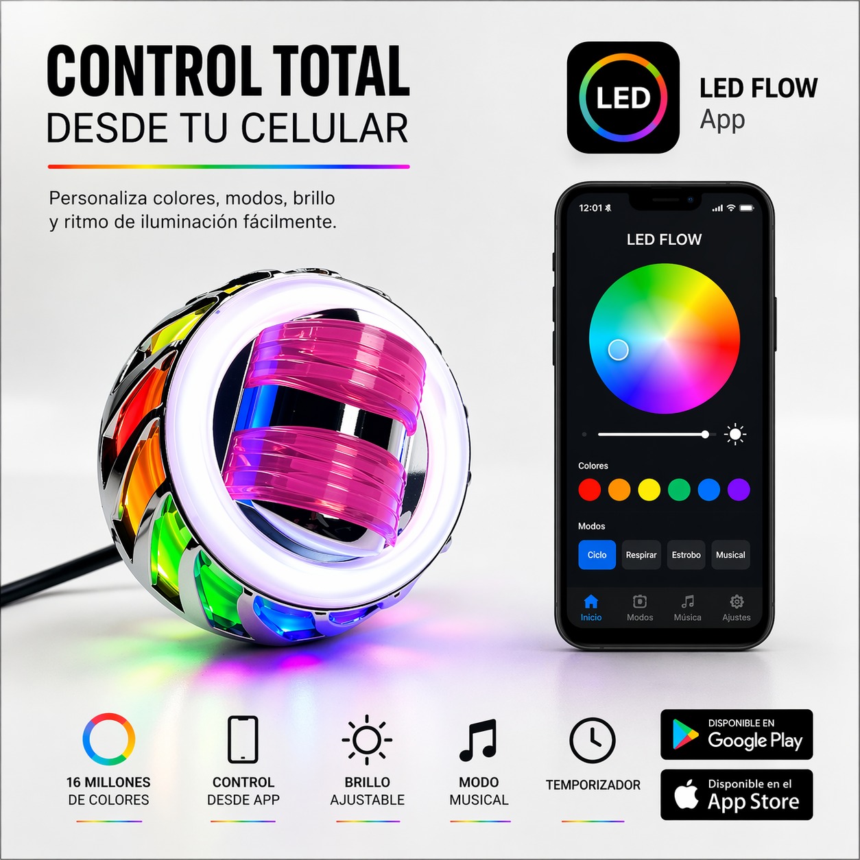 OJO DE DIABLO RGB POR UNIDAD